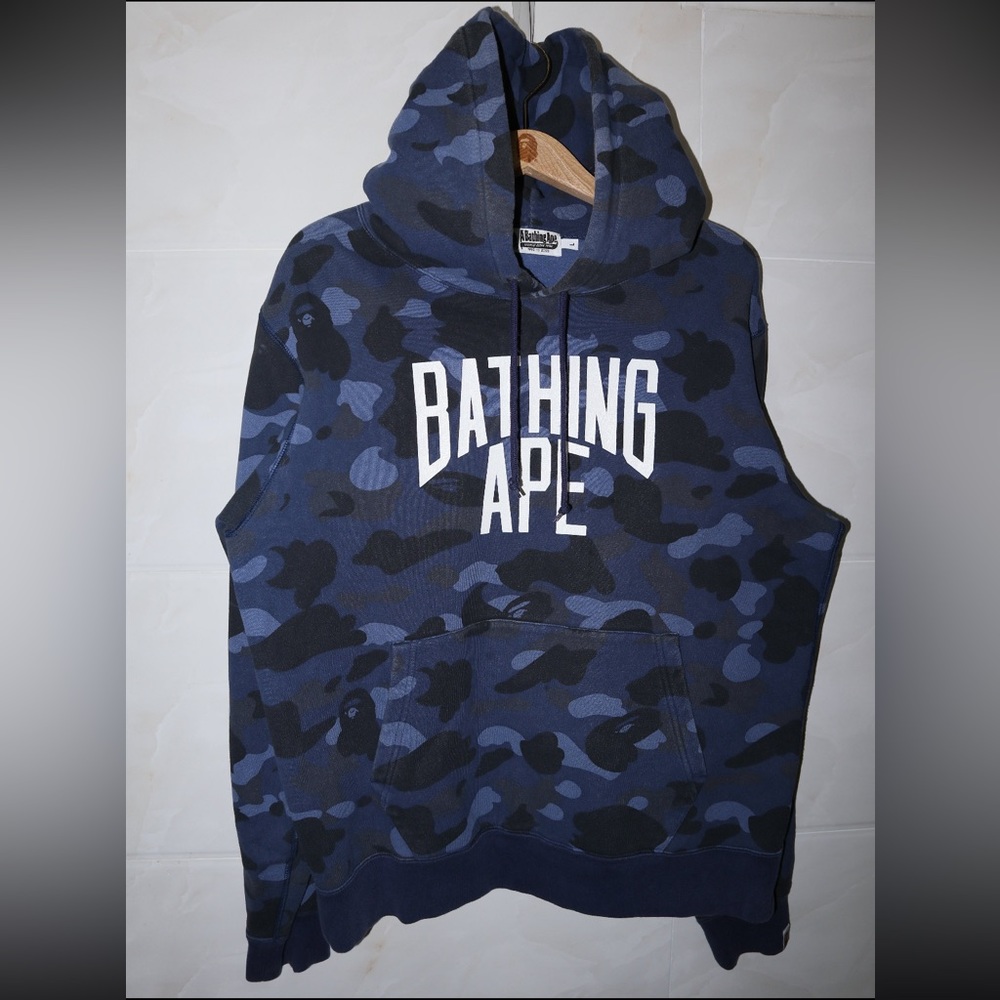 Bape blue hoodie